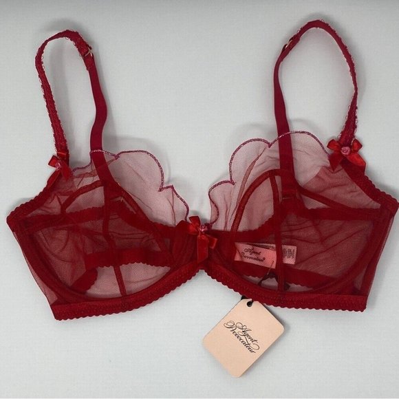 Agent Provocateur Lorna Red Pink Bra NWT - Picture 9 of 14